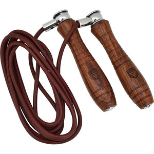 Corde à sauter vintage lestée en cuir RDX L2 Vintage leather jumping rope